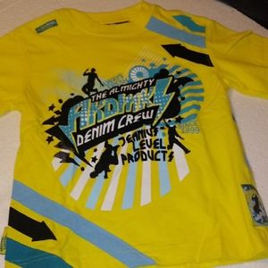 Akademiks Denim Crew Toddler Boys Tee-NWT